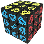 Cube Classroom LOVE U 3x3x3 Magic Cube Black