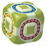 ZY Rotating Beans 3x3x3 Magic Cube Small Size Green