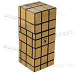 CubeTwist 3x3x7 Mirror Block Cube Golden/Black