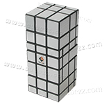 CubeTwist 3x3x7 Mirror Block Cube Silver/Black