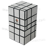 CubeTwist 3x3x5 Version 2 Mirror Block Cube Silver/Black
