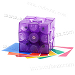 VeryPuzzle Slip 3x3x3 Magic Cube Transparent Purple