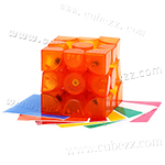 VeryPuzzle Slip 3x3x3 Magic Cube Transparent Orange