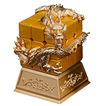 DianSheng Flying Loong Metal Dragon Cube Rose Golden