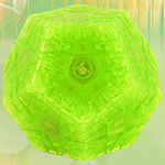 YuXin Huanglong MengChun Gigaminx Cube Transparent Fluorescent Green