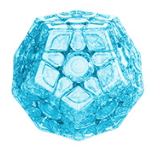 YuXin Little Magic ShuangHua Megaminx V3 Transparent Light Blue