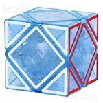 WKJ Skewb Cube Transparent Blue