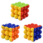 Spiral Ribbed Bead 3x3x3 Magic Cube Random Style