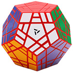 AJ Split Megaminx Cube Collection Edition Red