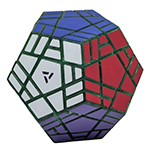 AJ Split Megaminx Cube Collection Edition Transparent Green