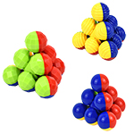 Spiral Ribbed Bead Pyraminx Random Style