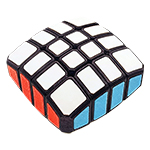 ZEPUZZLES 1x4x4 Floppy Cube Black