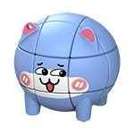 My Little Pet Blue Cat Magic Cube Keychain