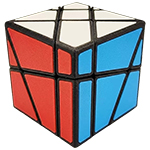 ZEPUZZLES Crazy Fisher 2x3x3 Black with 6-color Tiled