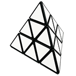 ZEPUZZLES Tricky Pyraminx White Stickered