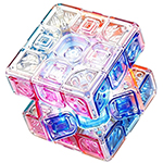 SengSo Lustrous 3x3x3 Cube Colored Jelly with Built-in Light...