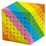 Rainbow 7x7x7 Magic Cube