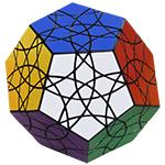 Kite Dodecahedron 30-Axis Deep Cut Edge-Turning Megaminx Bla...
