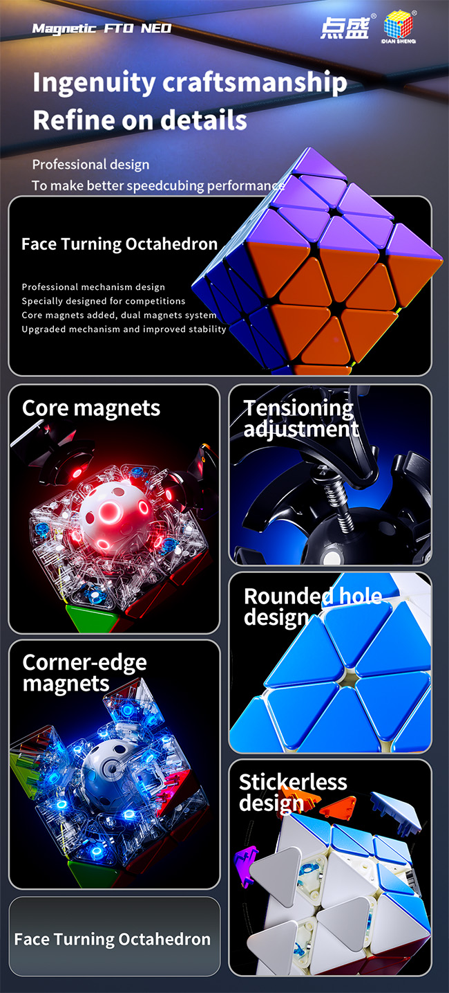 DianSheng Galaxy Cluster Core-Magnetic FTO NEO Cube with Primary Core