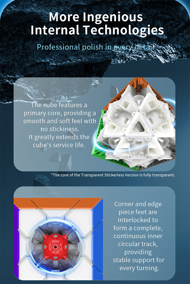 DianSheng Galaxy Cluster Dual Octahedron Core Magnetic Stickerless