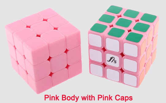 DIY Mini Funs Puzzle ShuangRen 54.6mm Speed Cube Pink