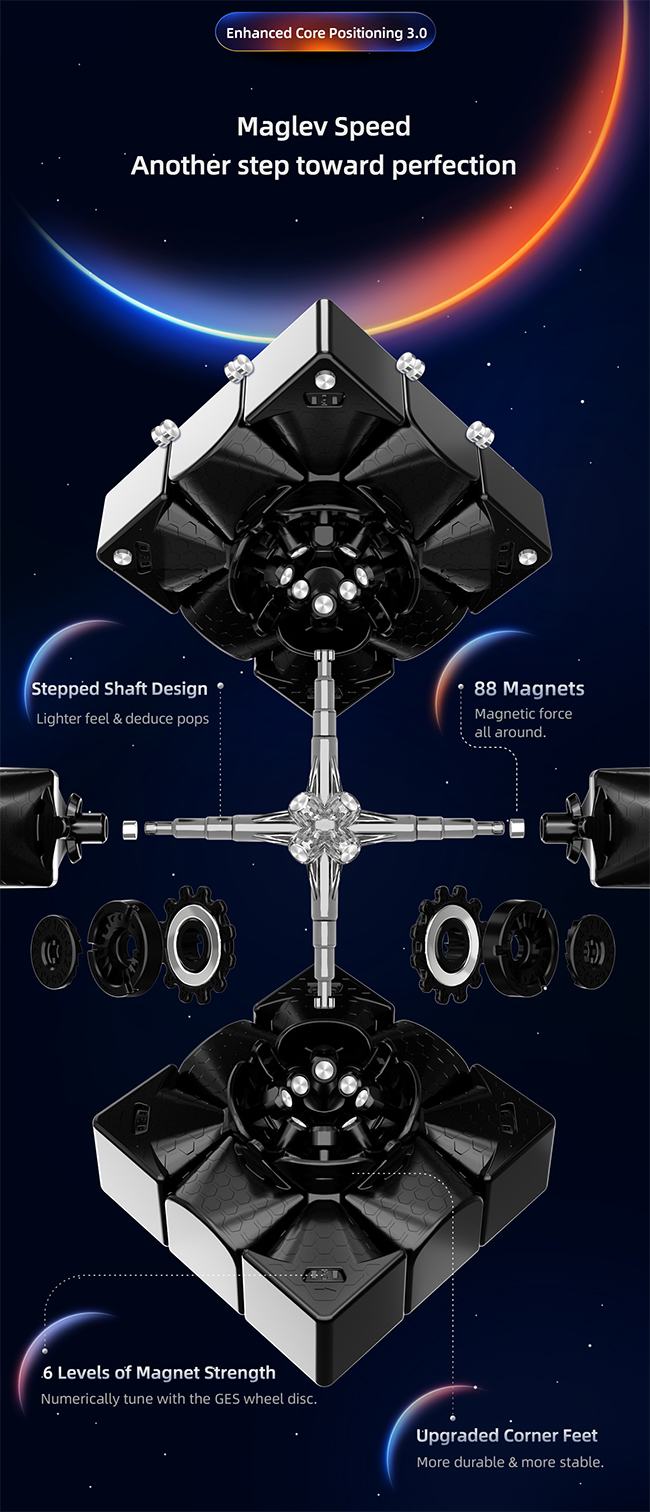 Gan13 Maglev fx 3x3x3 Lightweight Speed Cube Sticerless