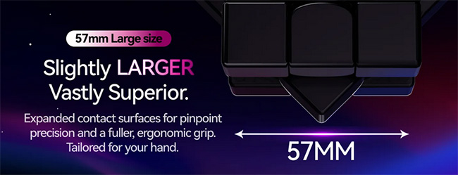 GAN16 Maglev Max L 57mm 3x3x3 Speed Cube UV Coated