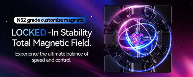 GAN16 Maglev Max L 57mm 3x3x3 Speed Cube UV Coated