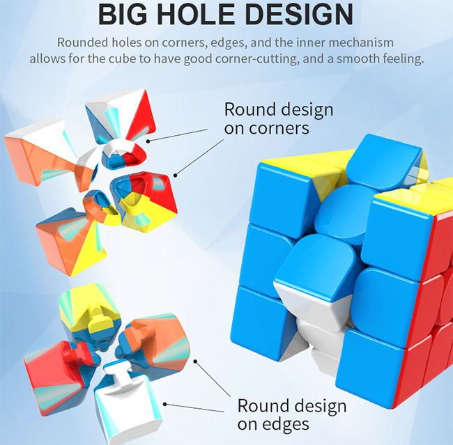Classroom Meilong 3x3x3 Magic Cube Stickerless 