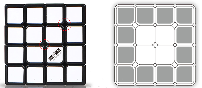 MoFangGe Mini Thunder Clap 4x4x4 Speed Cube