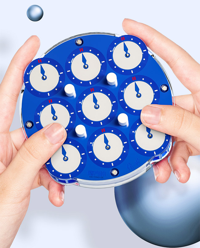 QiYi ChuanShi Magnetic Magic Clock Glacier Blue