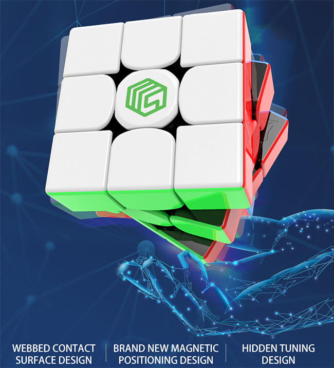 MsCUBE MS3-V1 3x3x3 Magnetic Speed Cube Double Positioning Version