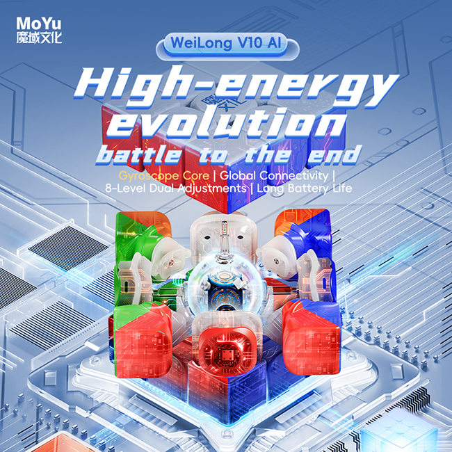 MoYu WeiLong V10 AI 3x3x3 Gyroscope Core Magnetic Smart Cube