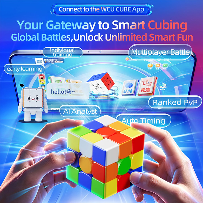 MoYu AoLong V5 AI 3x3x3 Smart Cube Magnetic Magic Cloth Version