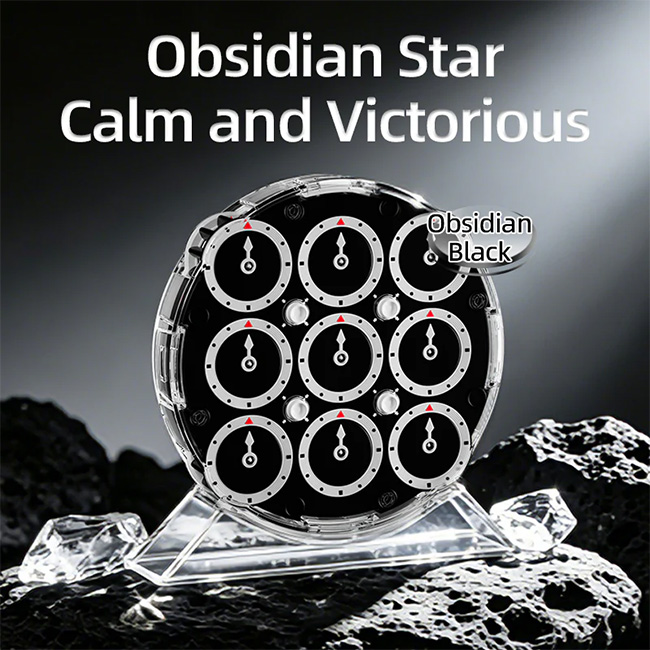 MoYu WeiLong Magnetic Clock Obsidian Black