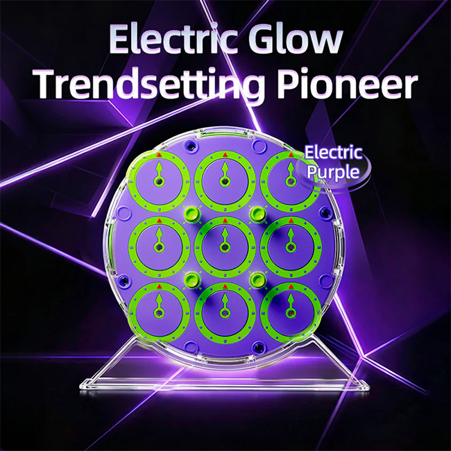 MoYu WeiLong Magnetic Clock Electric Purple