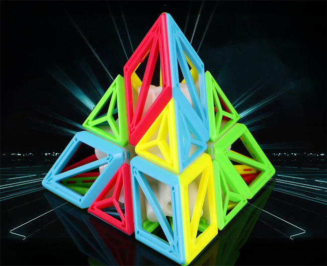 QiYi DNA Pyraminx Magic Cube Stickerless