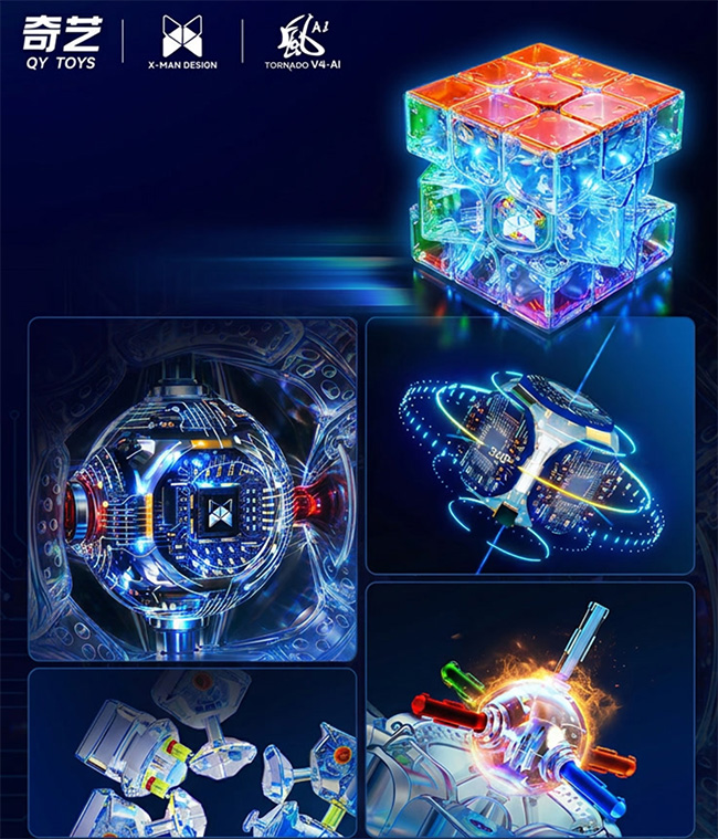 QiYi X-Man Design Tornado V4 AI Smart Cube Collection Edition