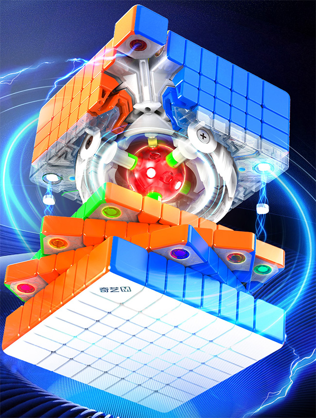QiYi 8M Ball-Core Magnetic 8x8x8 Speed Cube Stickerless