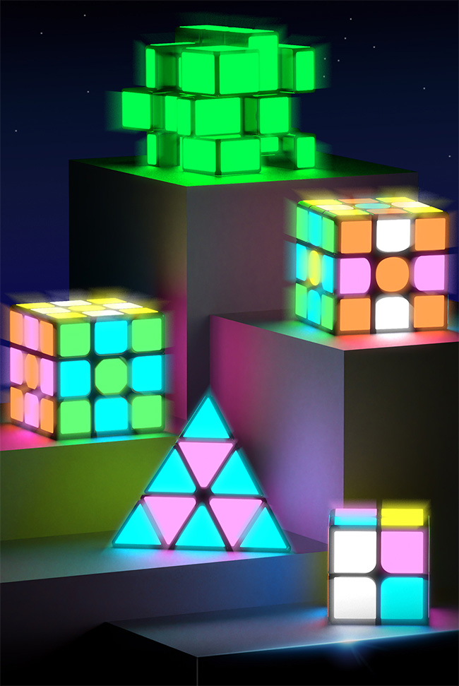 QiYi Glow-in-the-dark Luminous 3x3x3 Magic Cube