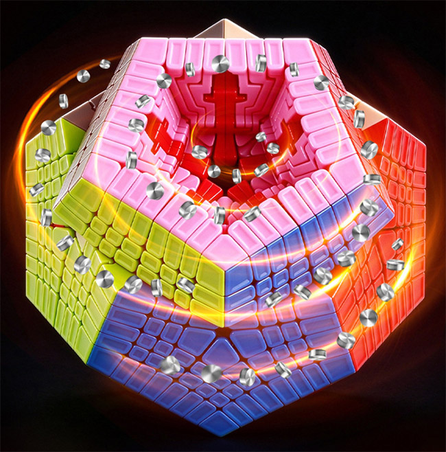 SengSo XiaoSheng Mini 8-Layer Megaminx M Magnetic Stickerless