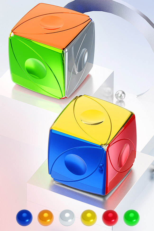 SengSo Electroplating Colorful Magic Eyes Cube