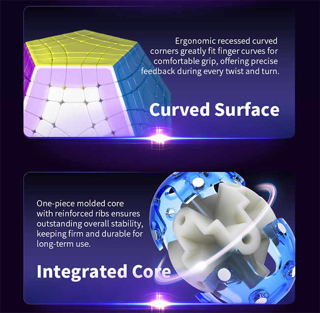 DianSheng Galaxy Gigaminx M Ball-Core Magnetic Speed Cube
