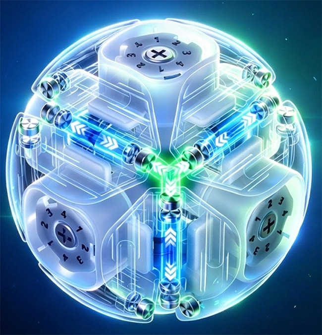 VIN2 V2 2x2x2 Magnetic Cube UV Nova Version