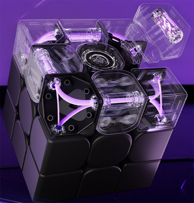 VIN3 3x3x3 Magnetic Cube UV NOVA Version
