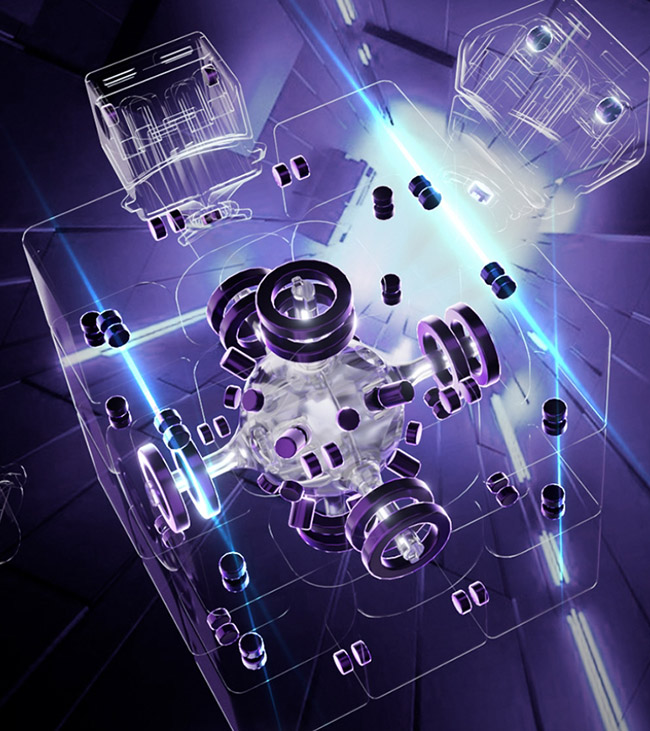 VIN3 3x3x3 Magnetic Cube UV NOVA Version