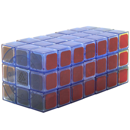 WitEden Fully Functional 3x3x7 Cuboid Cube Transparent Blue