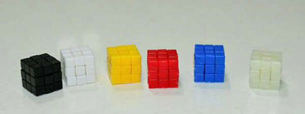 Maru World's Smallest Cube Nano Cube 15mm 3x3x3 Magic Cube Blue D.I.Y KIT 