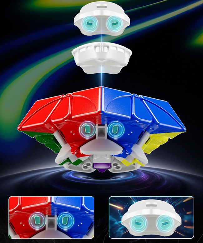 YJ YuHu M V3 Magnetic Megaminx Stickerless