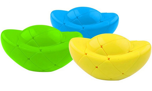 YuXin Chinese Sycee Ingot Cube Puzzle Blue